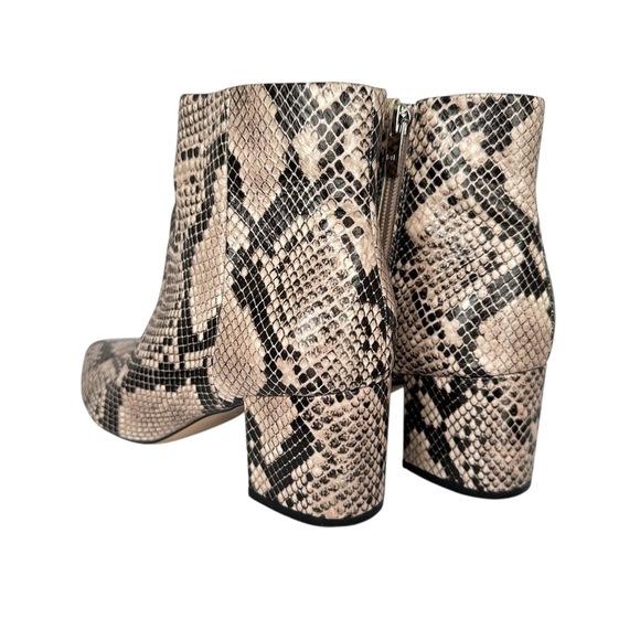 Marc Fisher Snakeskin Pattern Block Heel Ankle Style Boots Womens Size 8M - Picture 3 of 8